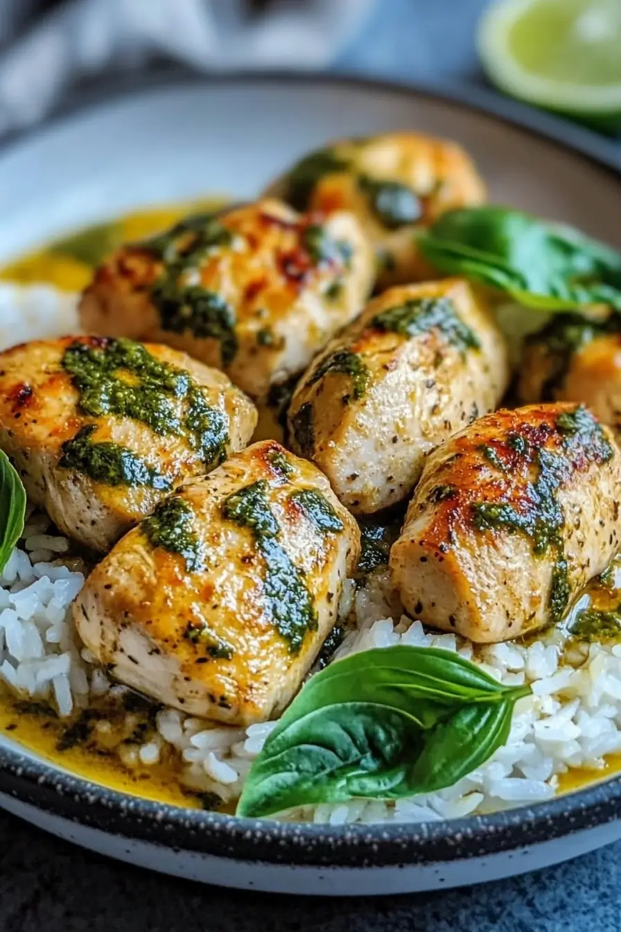 coconut basil chicken curry