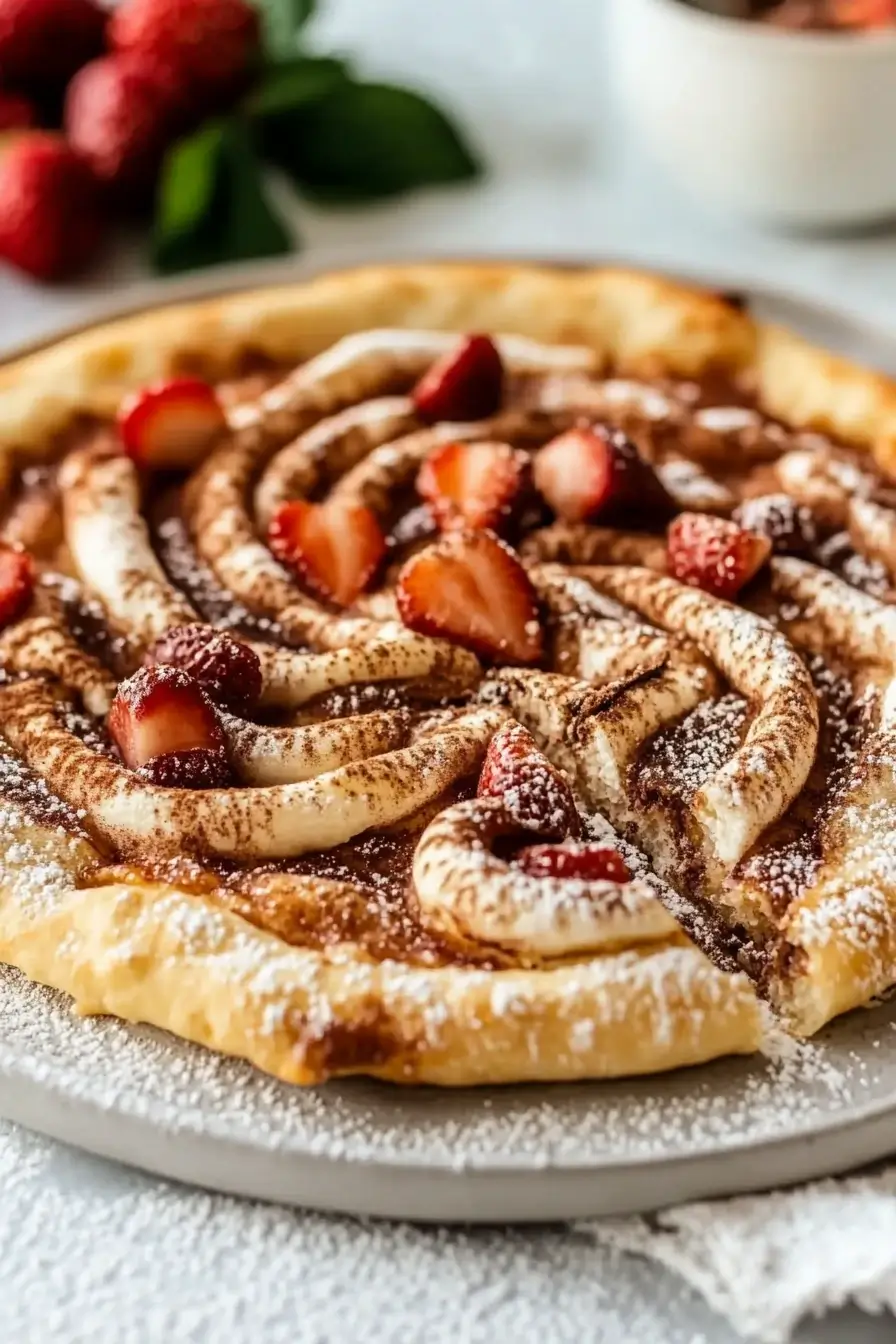 cinnamon sugar pizza