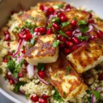 halloumi couscous salad