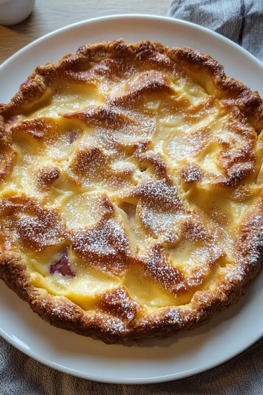 rhubarb custard pie
