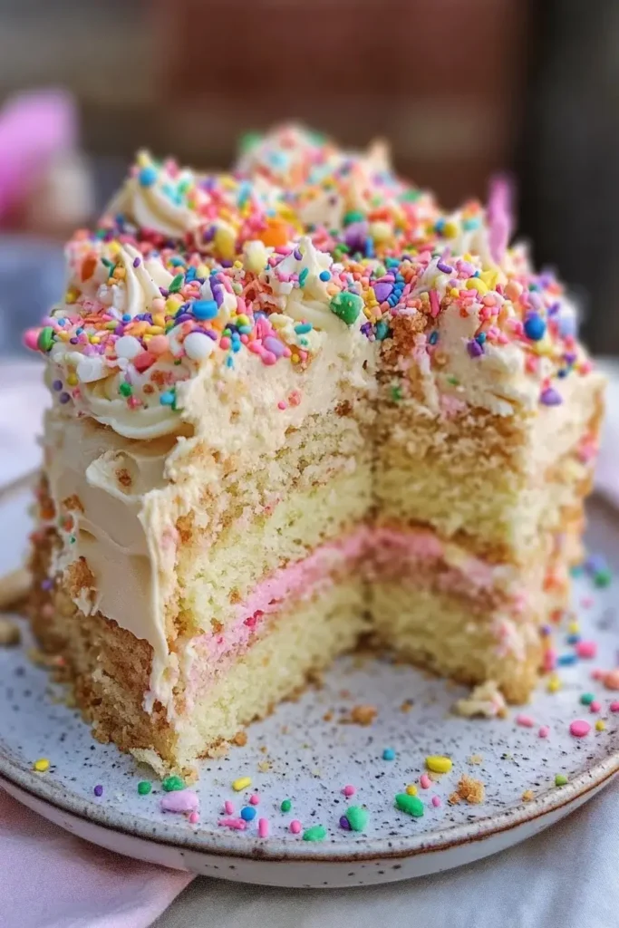 white sheet cake