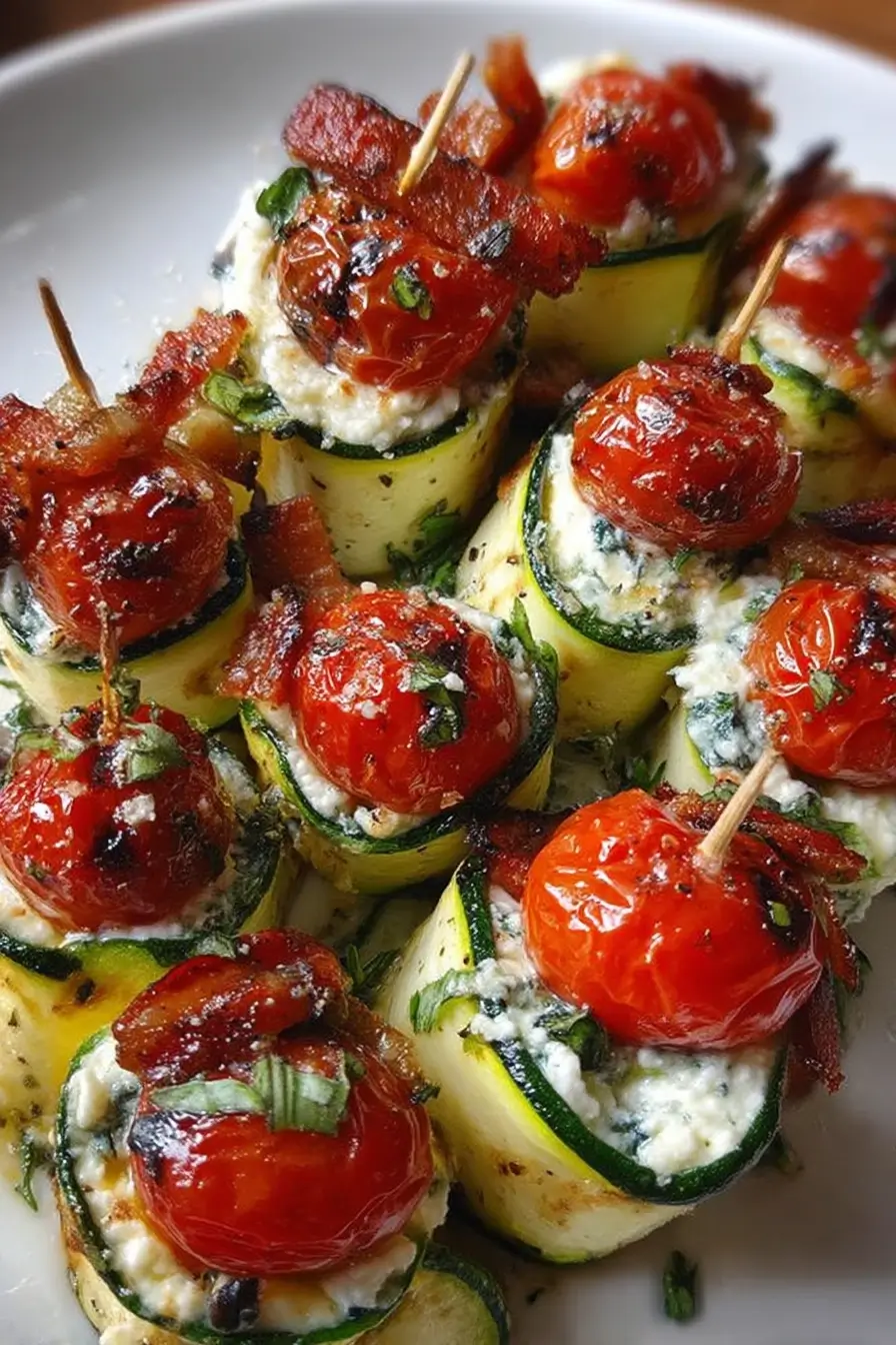 zucchini ricotta rolls