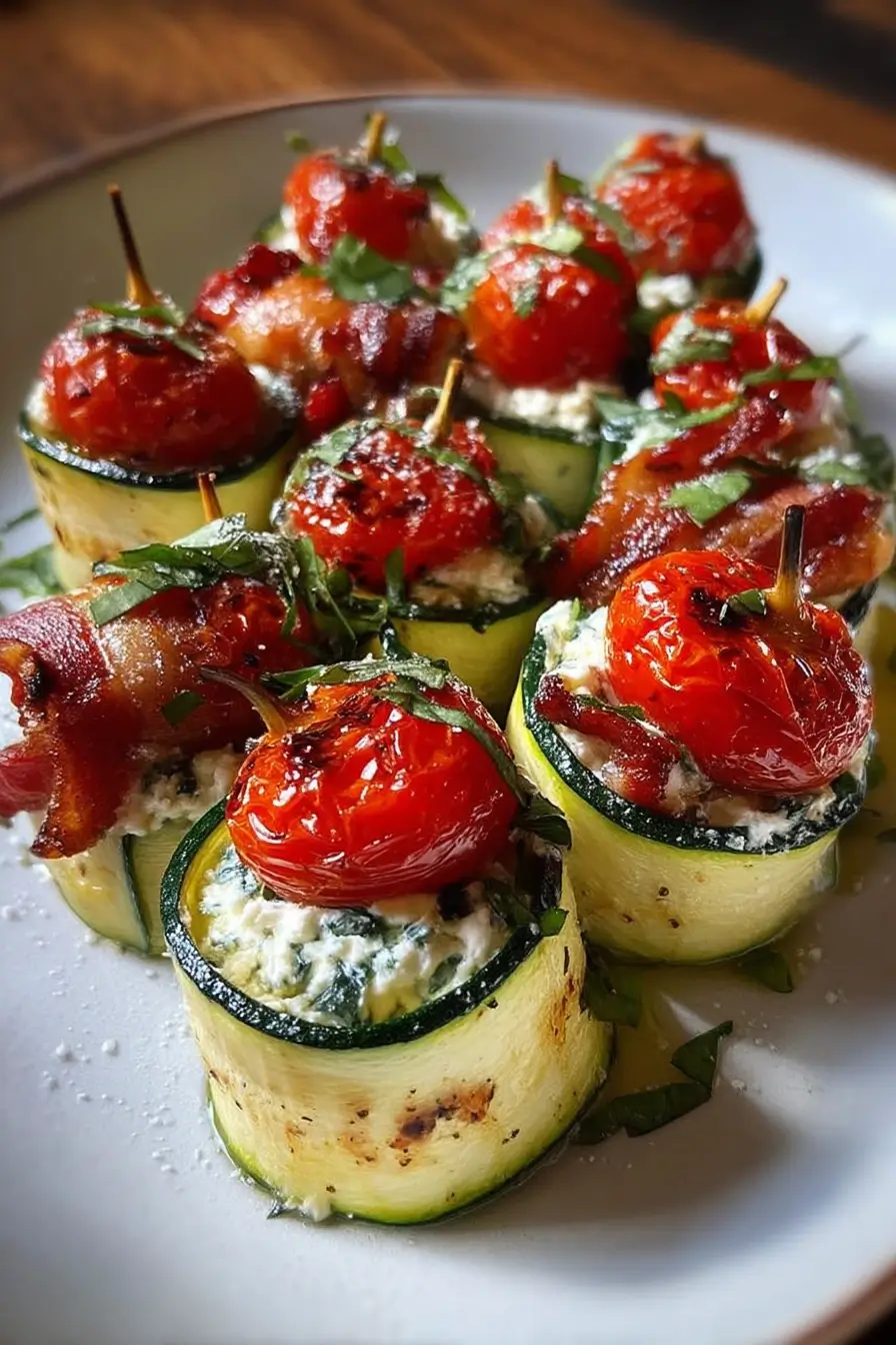 zucchini ricotta rolls