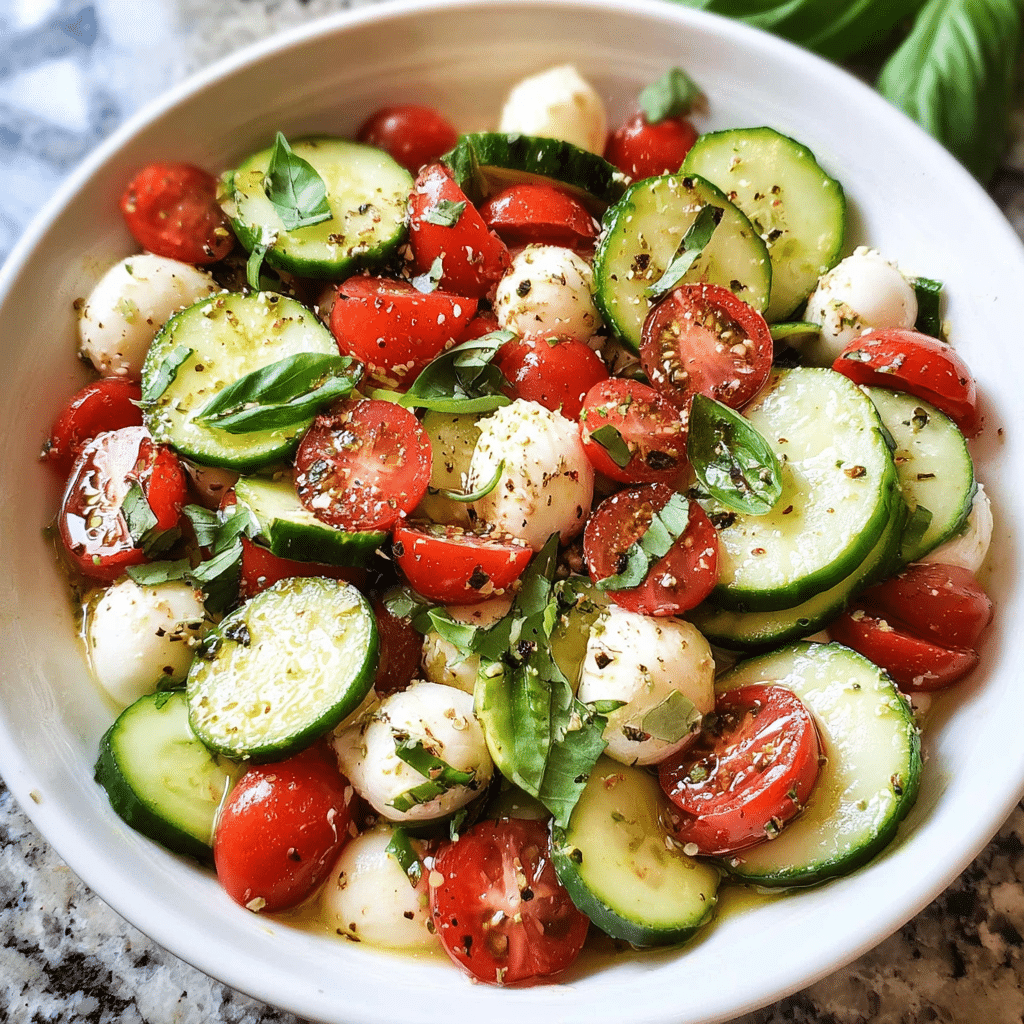 cucumber caprese