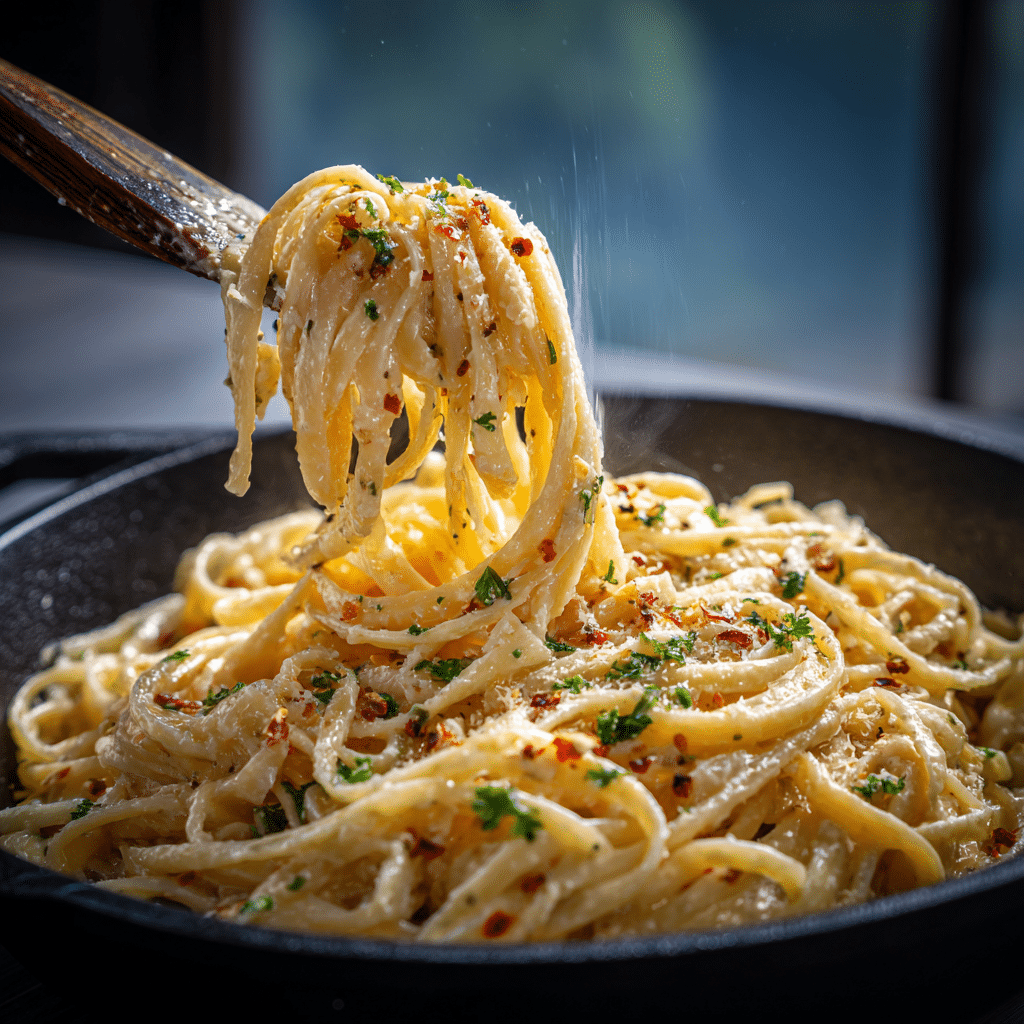 One Pot Creamy Garlic Pasta