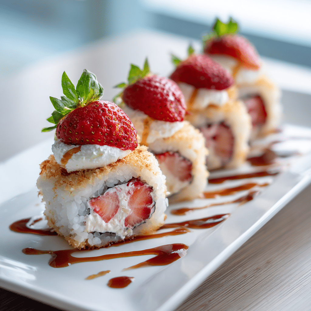 Strawberry Shortcake Sushi Rolls: A Creative Dessert Idea