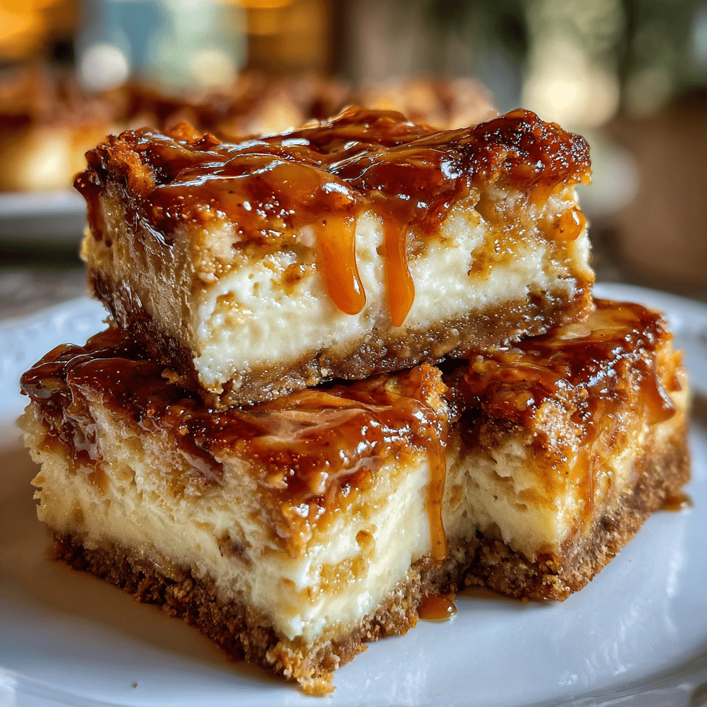 Caramel Apple Cheesecake Bars