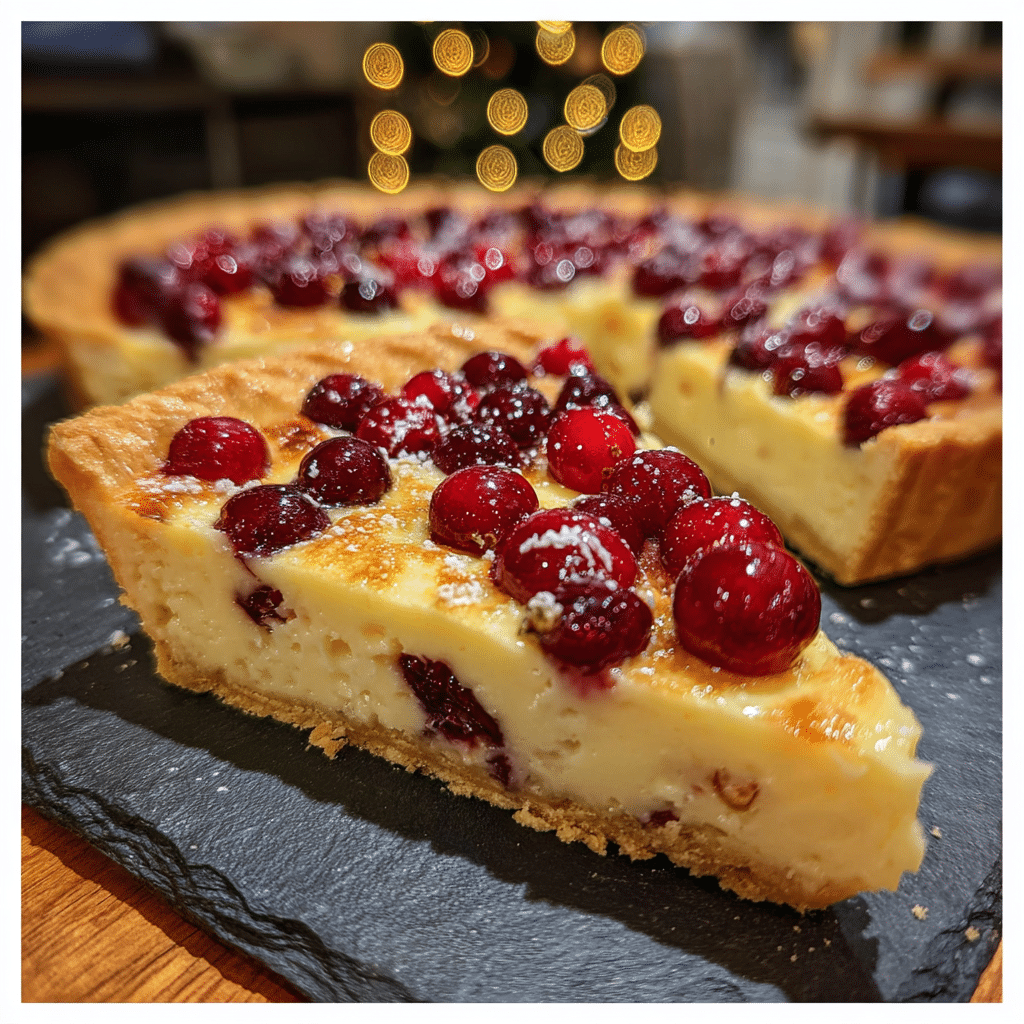 White Chocolate Cranberry Tart