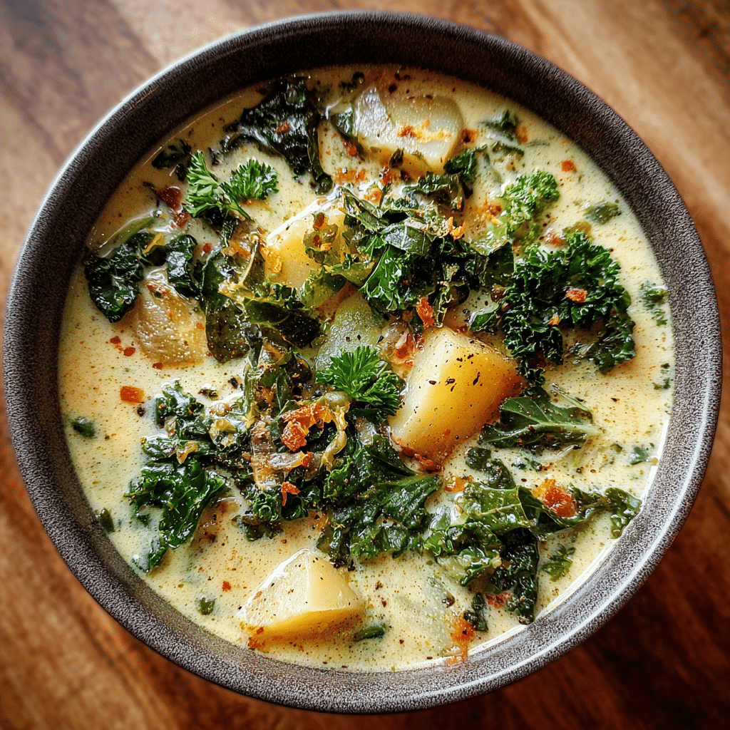 Creamy Potato Kale Soup