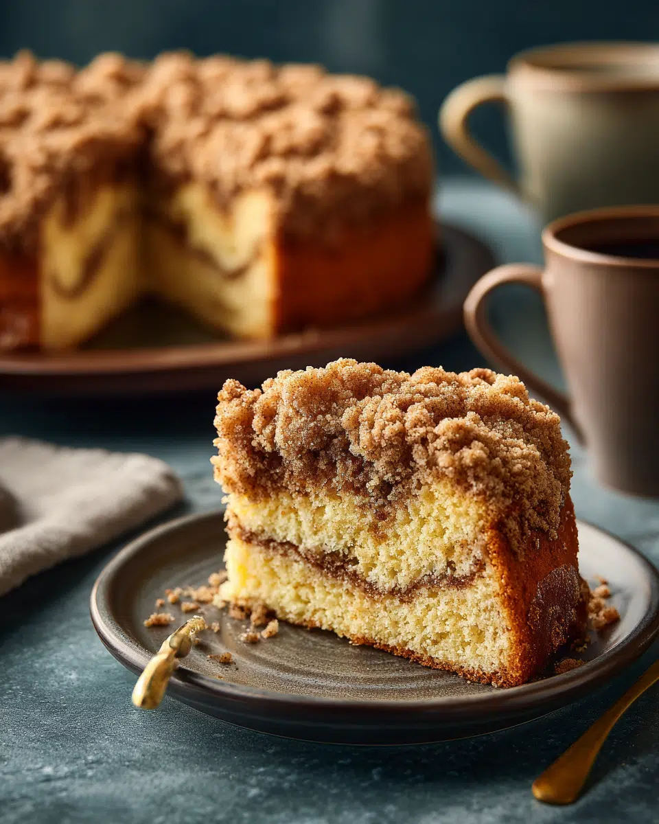 Want the perfect morning treat? This Crumbly Cinnamon Streusel Coffee Cake recipe delivers tender cake topped with buttery streusel. Discover how to make it!