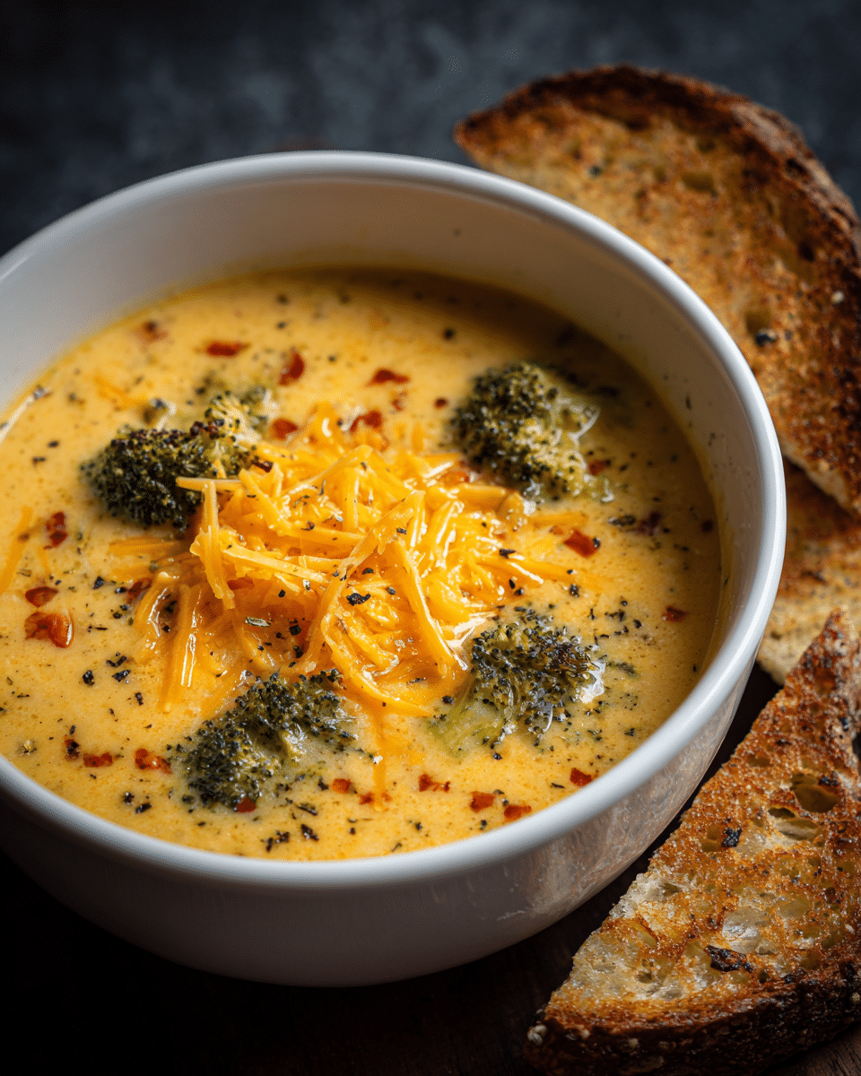 Craving comfort food but short on time? This Easy Broccoli Cheddar Soup recipe delivers creamy, cheesy goodness in just 30 minutes. Perfect for busy weeknights. Try it today