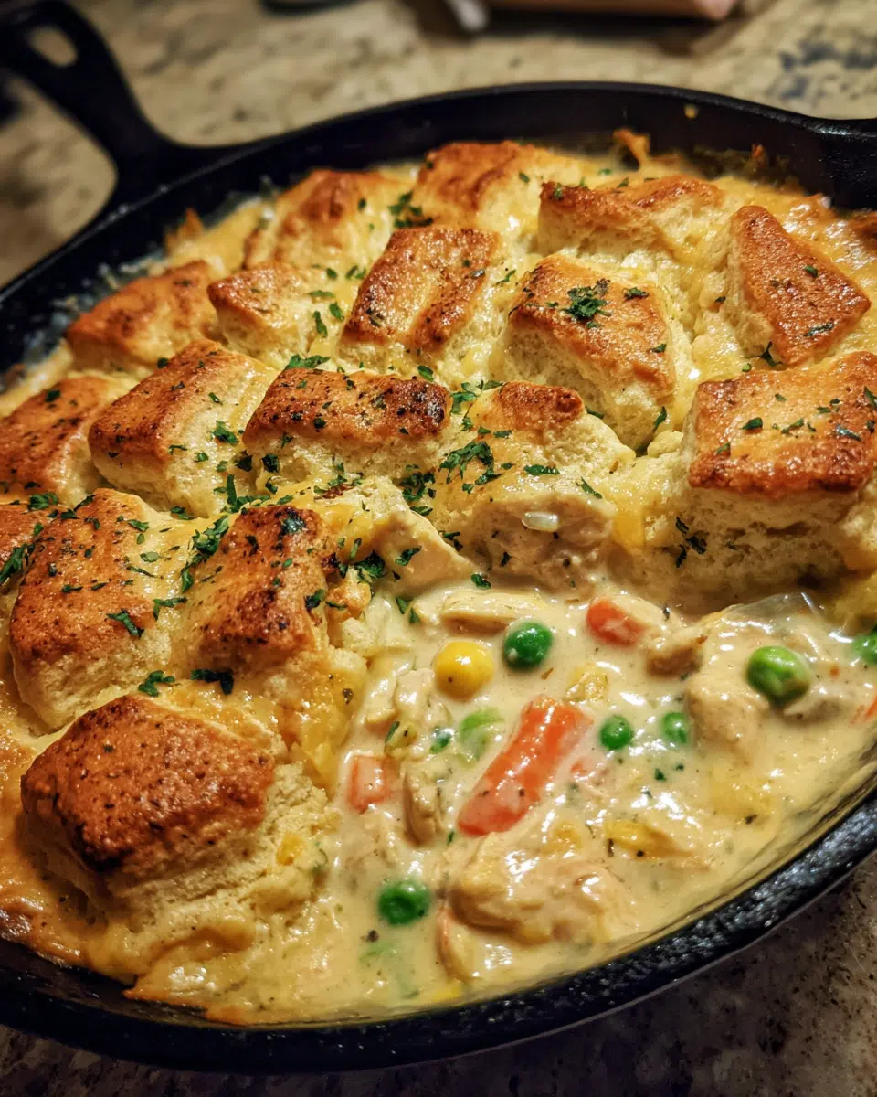 Craving ultimate comfort food? This Creamy Chicken Pot Pie Casserole delivers all the cozy flavors you love in one easy dish. Perfect for busy weeknights! Try today.