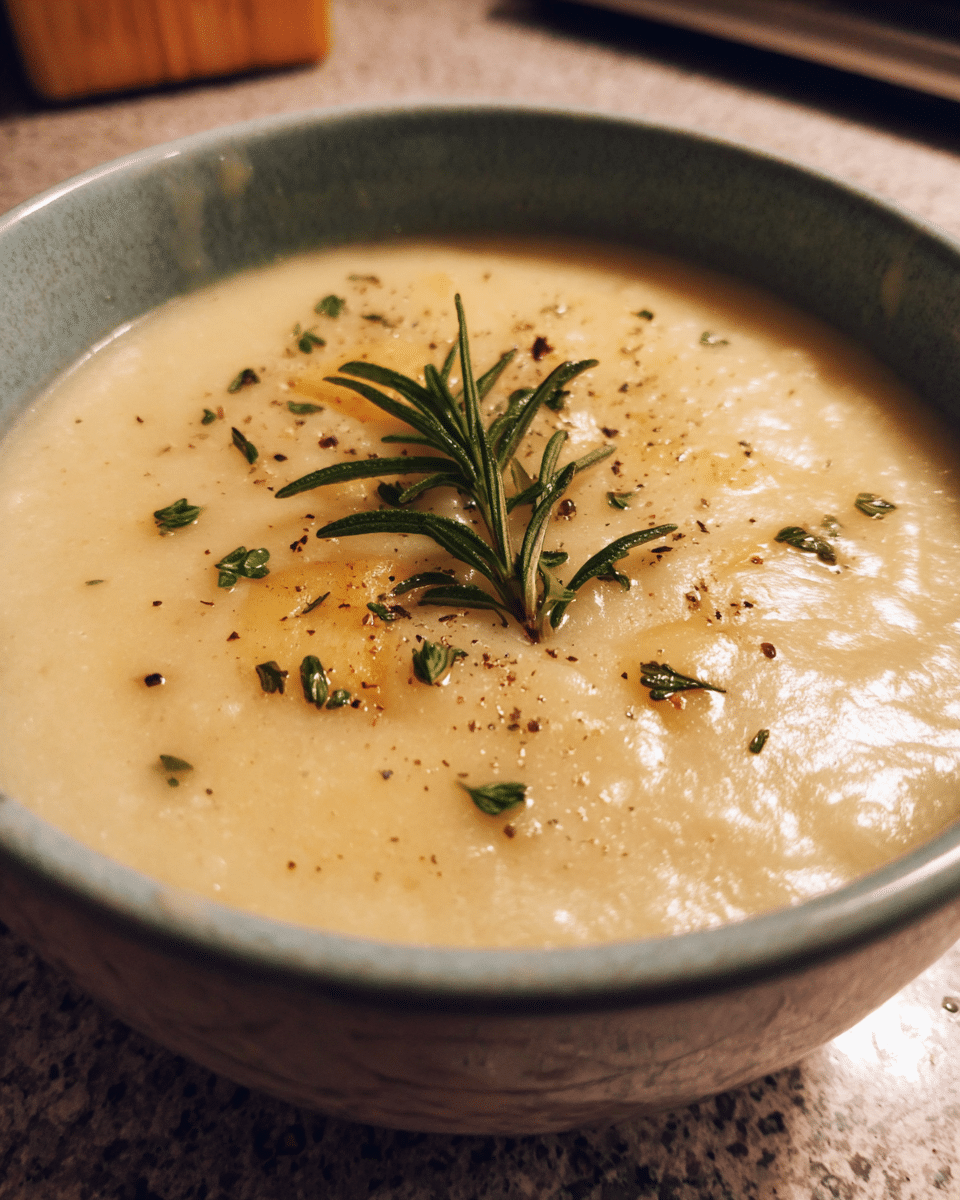 Craving comfort food that's healthy and delicious? This Vegan Roasted Garlic Potato Soup delivers creamy satisfaction in just 5 simple steps. Discover how easy plant-based comfort can be.