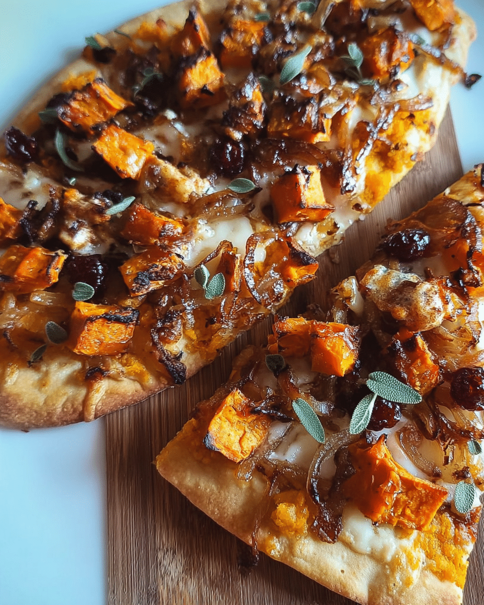 Craving a fall flavor explosion? Our Sweet Potato Flatbread with Sage, Caramelized Onions & Cranberry Sauce transforms seasonal ingredients into a mouthwatering comfort dish. Discover now!