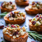 Need a quick, elegant appetizer that wows? Sweet Potato Rounds with Brie, Cranberry & Walnuts deliver gourmet flavor in just 15 minutes perfect for holiday gatherings or last-minute entertaining. *Discover now*