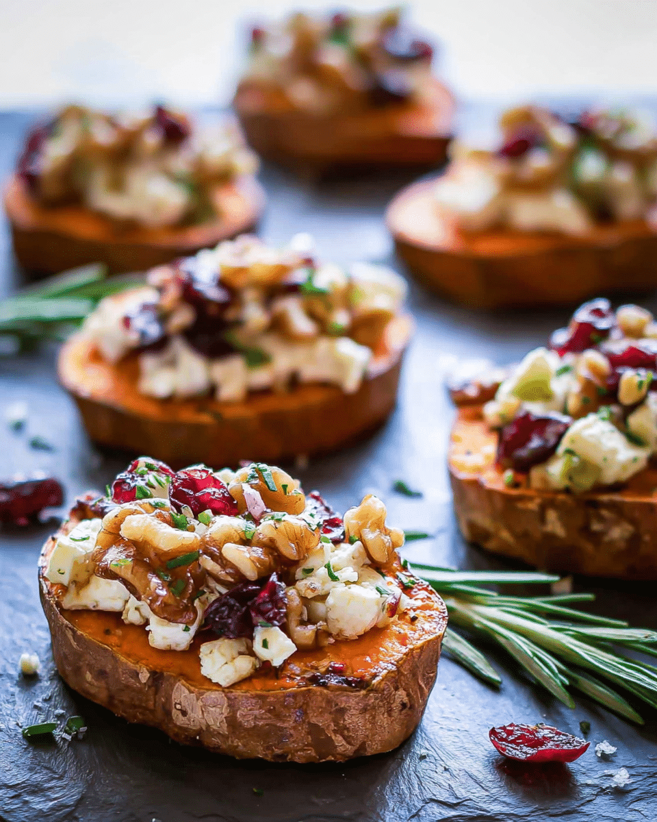 Need a quick, elegant appetizer that wows? Sweet Potato Rounds with Brie, Cranberry & Walnuts deliver gourmet flavor in just 15 minutes perfect for holiday gatherings or last-minute entertaining. *Discover now*