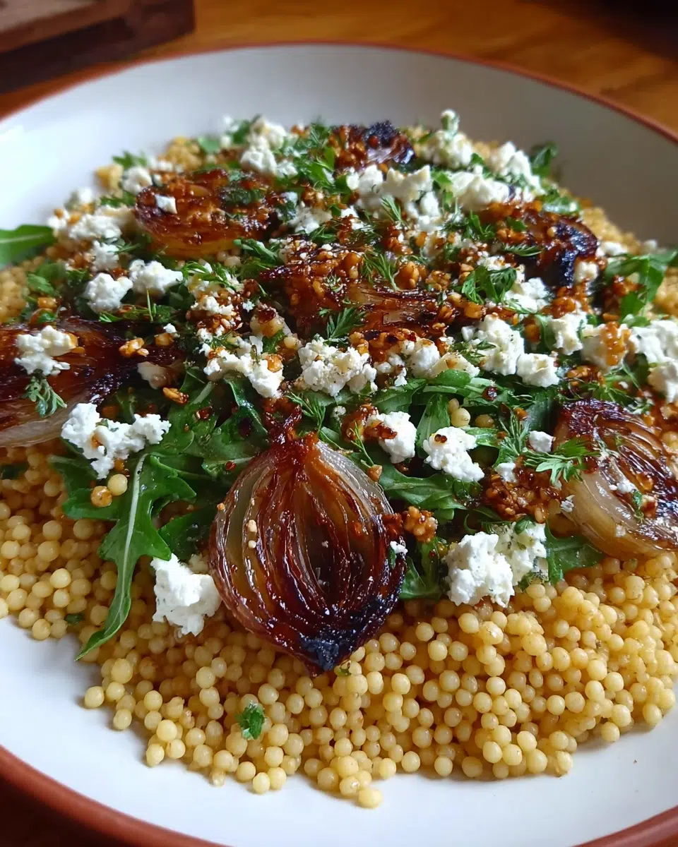 Craving a side dish that'll steal the show? Our Caramelized Shallot & Herbed Goat Cheese Couscous Salad transforms ordinary ingredients into an unforgettable flavor adventure. Learn more!