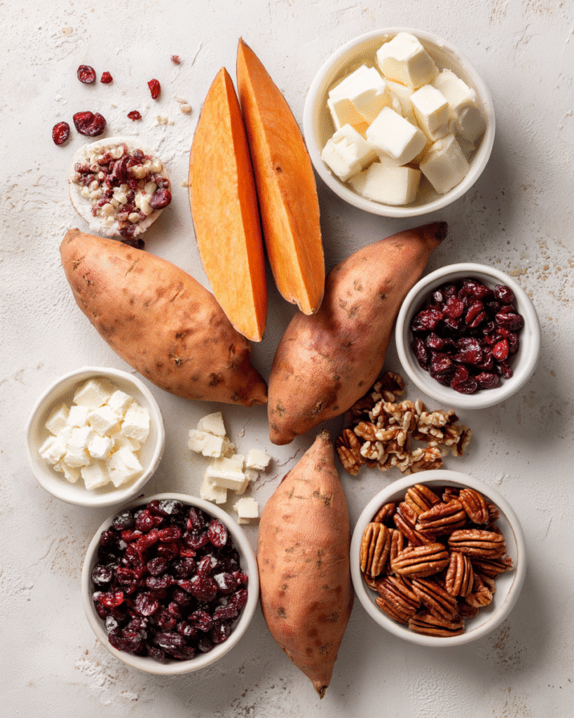 Sweet Potato Rounds: Brie & Cranberry Party Bites