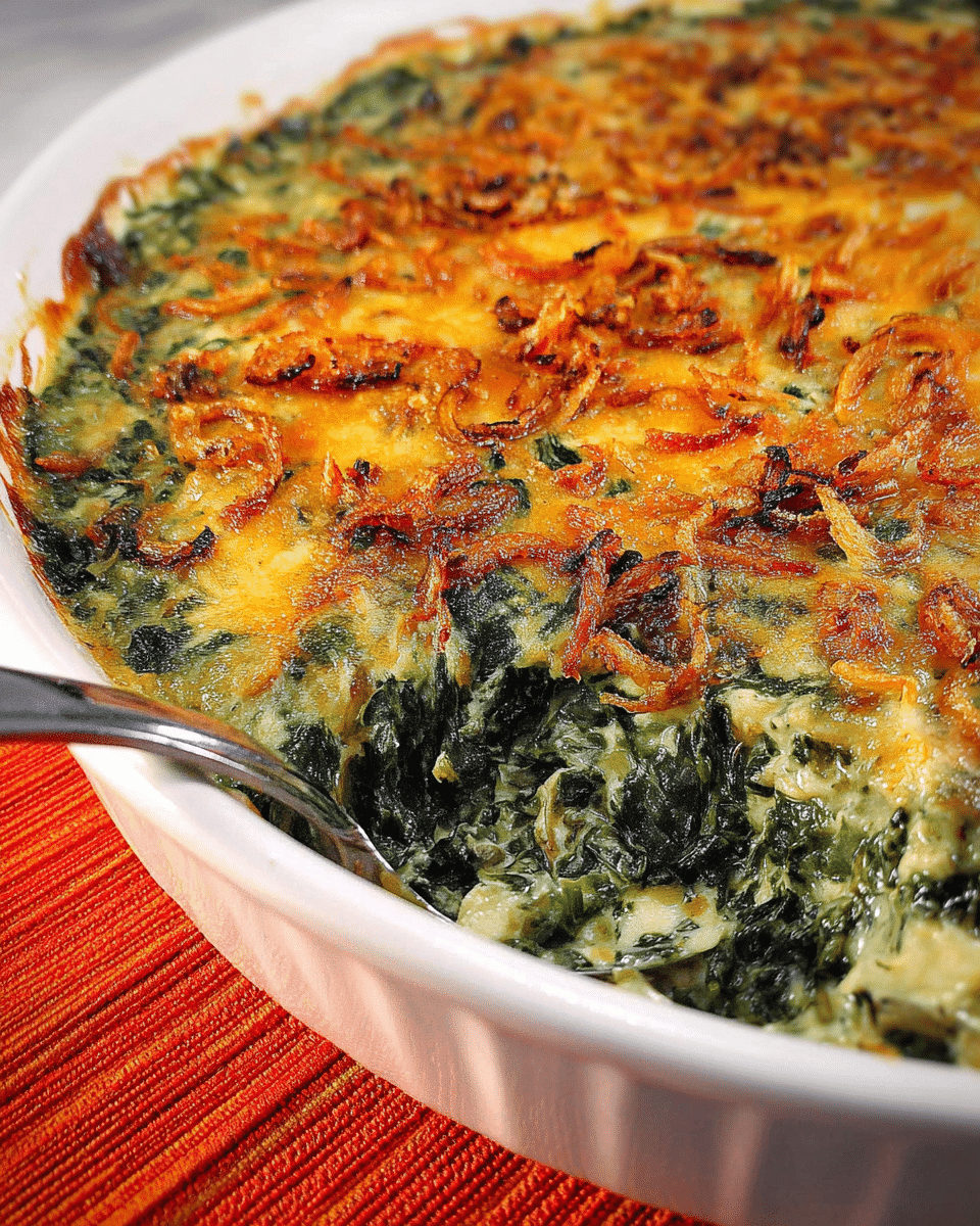 Craving a creamy spinach casserole that's crispy and irresistible? Unlock 5 pro tips for the ultimate Easy Creamy Spinach Casserole with Fried Onions that'll wow your family. Discover now!