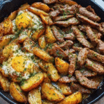 Craving a quick weeknight dinner that's both hearty and delicious? Our Beef and Potato Skillet delivers comfort food magic in just one pan with minimal cleanup. Discover your new favorite meal!