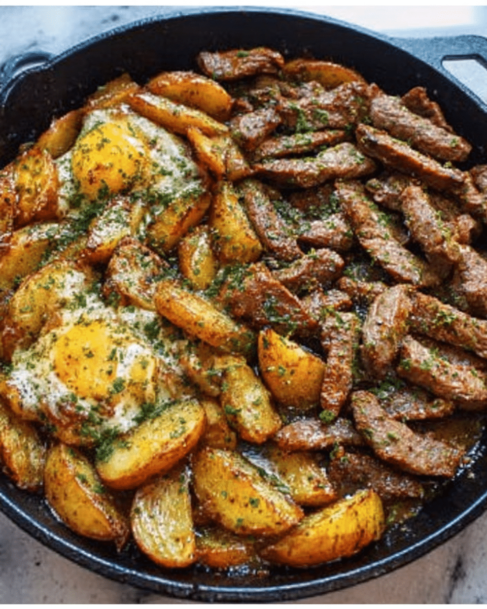 Craving a quick weeknight dinner that's both hearty and delicious? Our Beef and Potato Skillet delivers comfort food magic in just one pan with minimal cleanup. Discover your new favorite meal!
