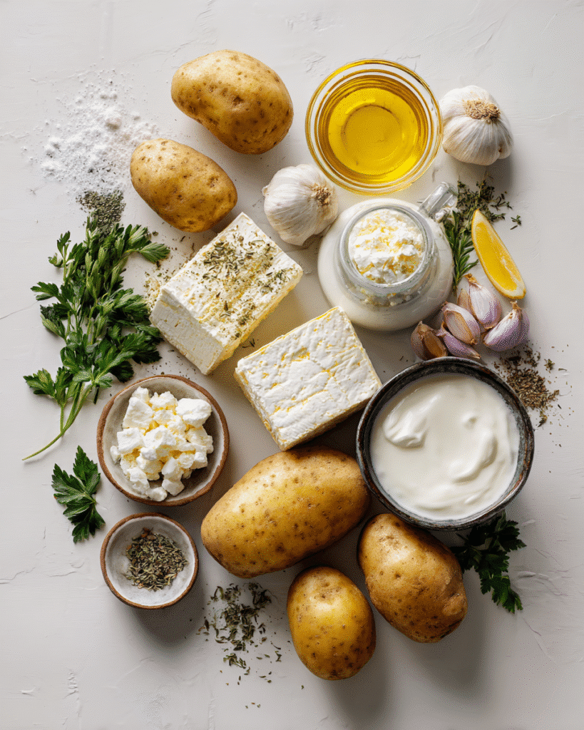 Greek Roasted Potatoes with Whipped Feta: Flavor Explosion!