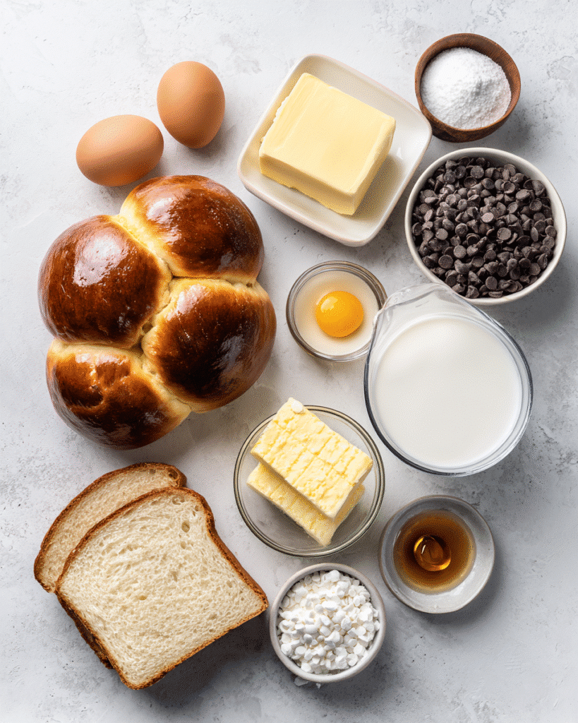 Chocolate-Drizzled Donut Bread Pudding: Decadent Dessert Magic!