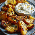 Greek Roasted Potatoes with Whipped Feta: Flavor Explosion!
