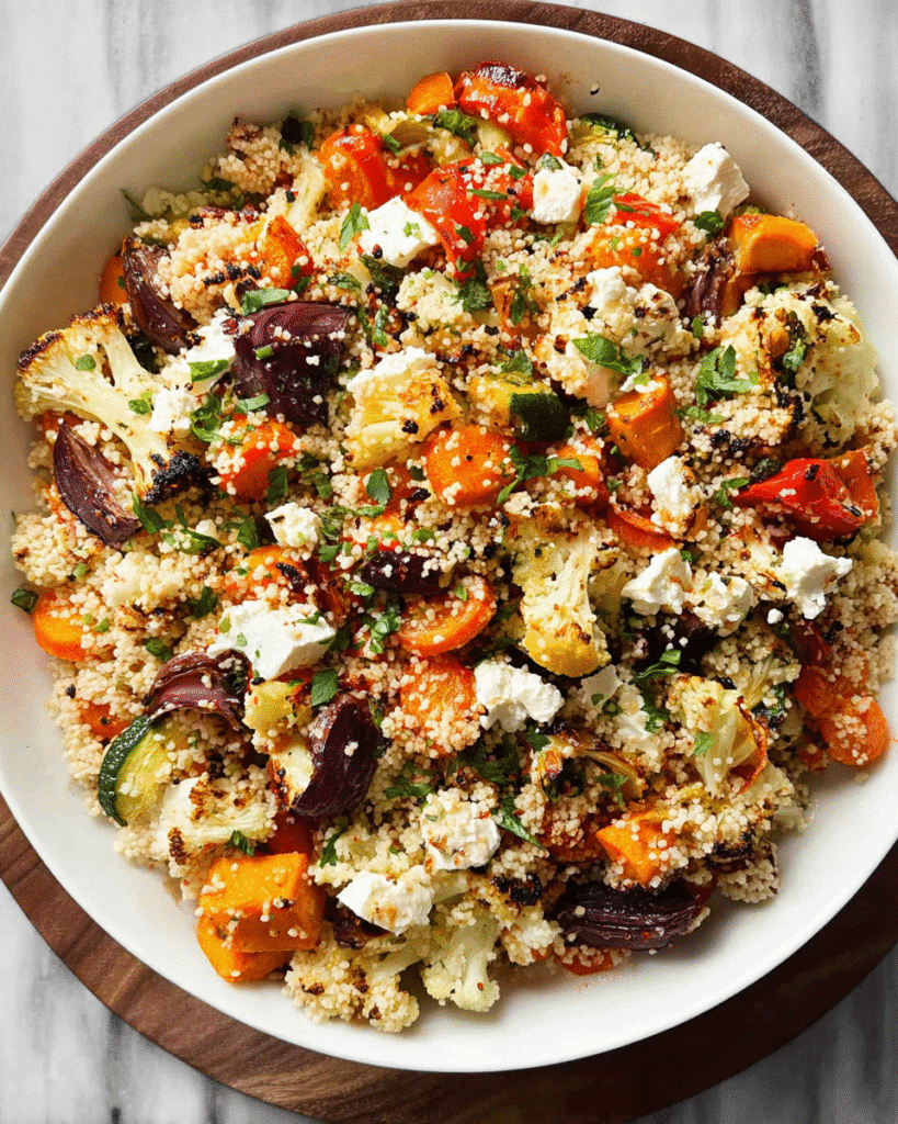 Cold Couscous Salad: Roasted Veggie Perfection in Every Bite!