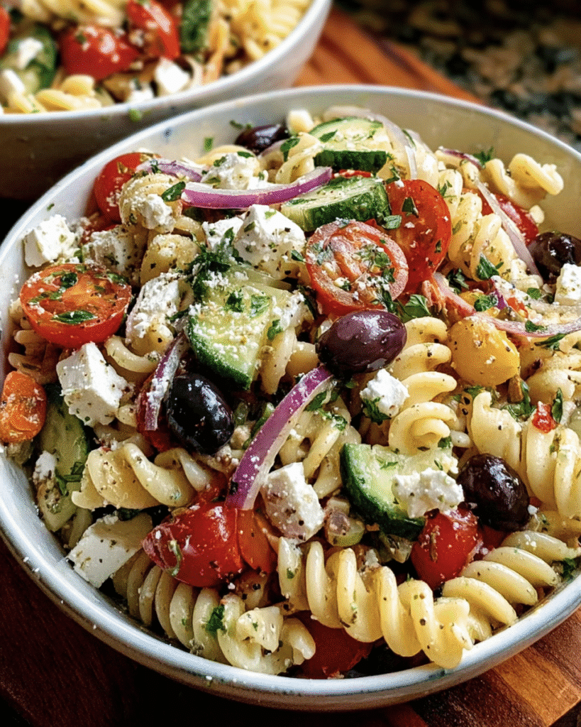 Classic Greek Pasta Salad: Easy Summer Potluck Star!