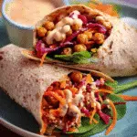 Roasted Beet and Chickpea Wraps: Zesty Veggie Delight!