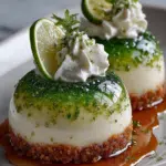 Diamond Lime Cheesecake Domes with Crystal Glaze