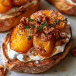 Roasted Plum Crostini with Whipped Brie